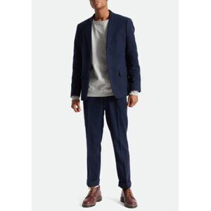 Brixton Men's Blazer Size L Navy Suit Done Proper Reserve Standard Fit